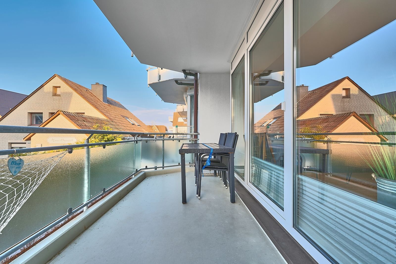 Balkon mit Sitzplatz