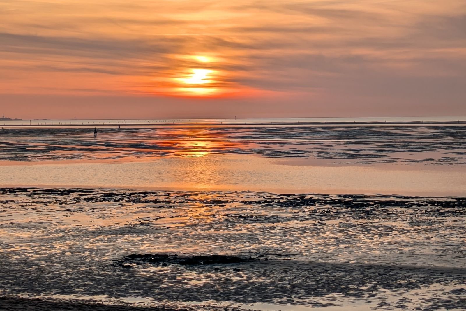 Sonnenuntergang über dem Watt